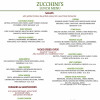 Lunch Menu Zucchini's Restaurant